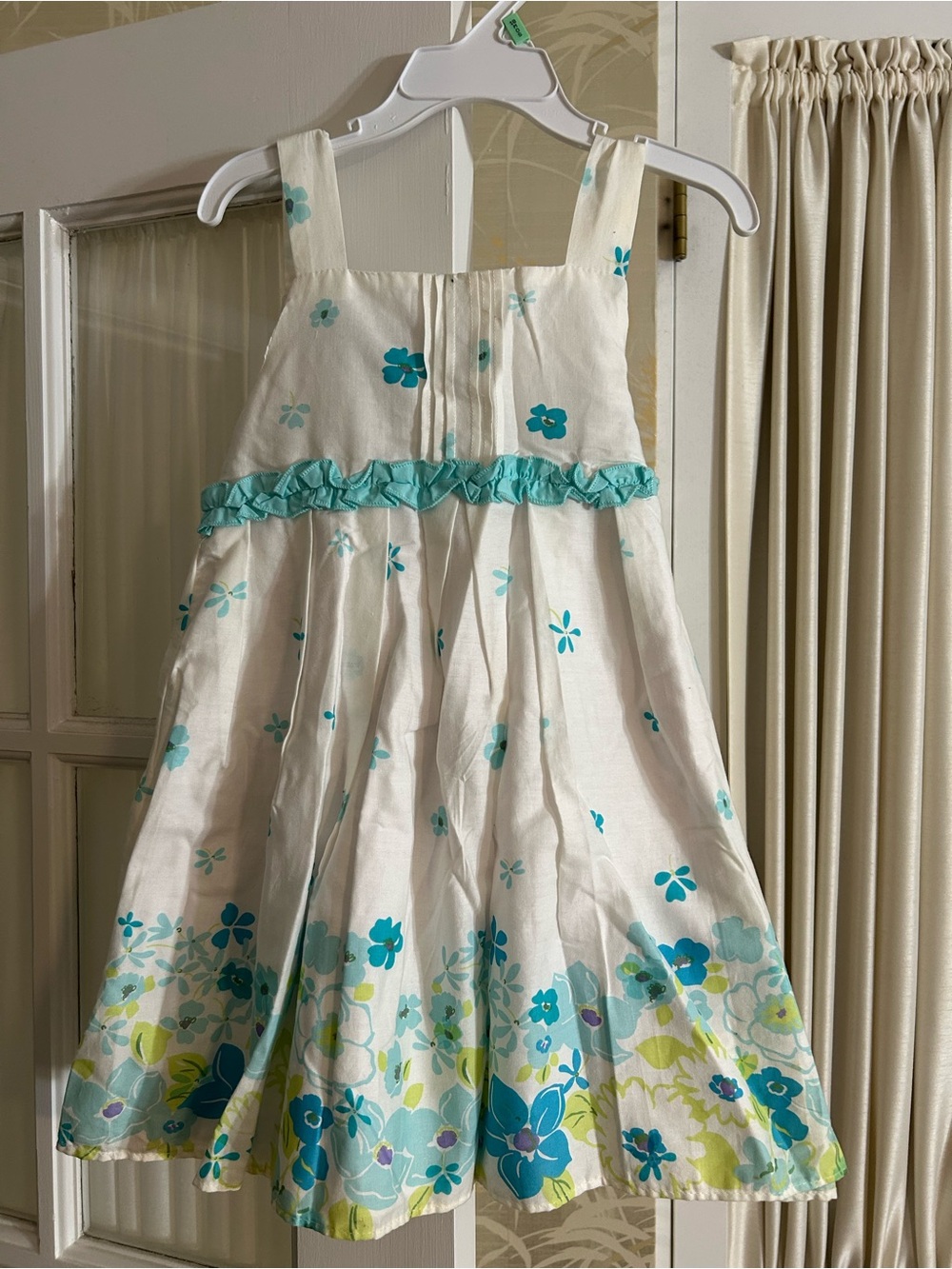 NWT— George Little Girls Dress with Turquoise Floral Print